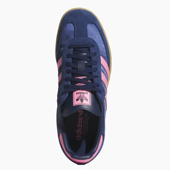 💗👖 ADIDAS SAMBA SATIN NAVY PINK 👖💗 - Picture 4 of 4